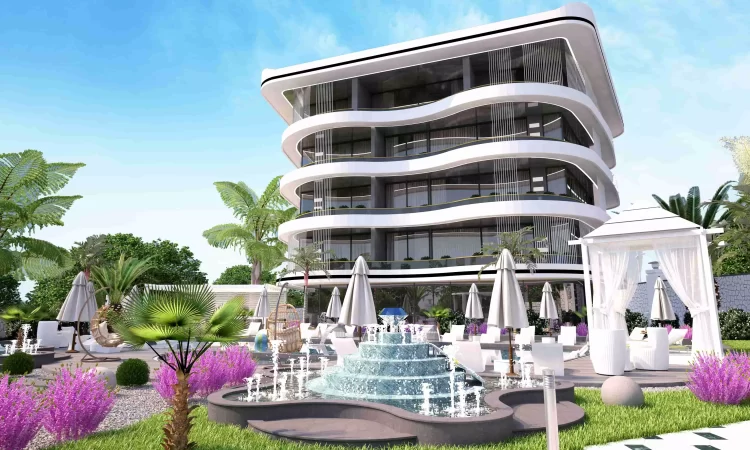 exterior and ornamental pool