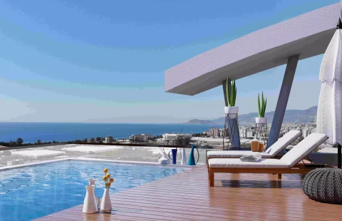 Luxury Penthouses for Sale in Alanya with Private Terrace Pools