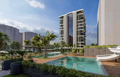 Luxury Sea View Apartment in Mahmutlar Alanya with Resort-Style Amenities