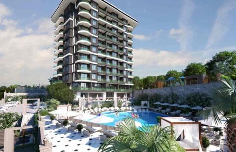 Buy Apartment in Alanya Near the Beach with Resort-Style Amenities