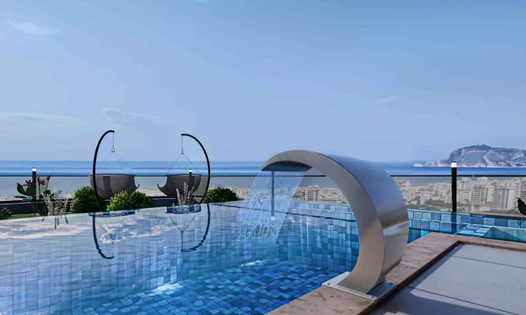 outdoor pool and sea view