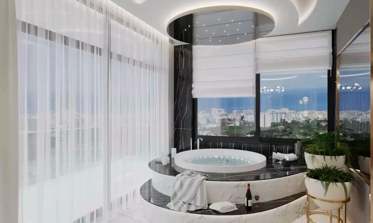bedroom jacuzzi