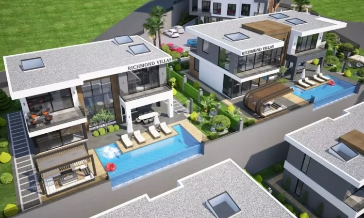 exterior of the villas