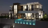 villa night time