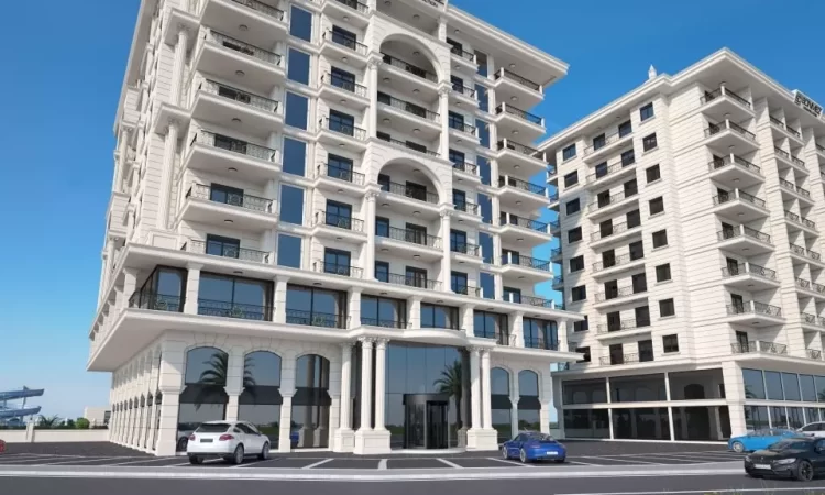 exterior of the buildings