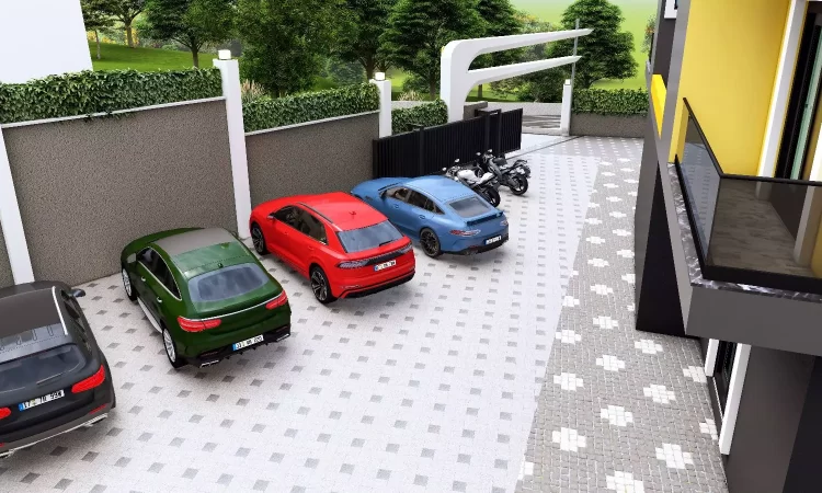 outdoor car park