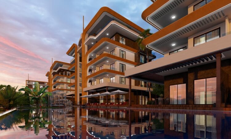 exterior evening time