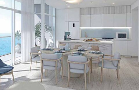 Beachfront Living | Corner Unit | Dubai Eye and Palm View | High Floor - Stunning Palm Views in Dubai