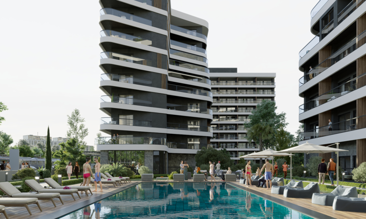 Apartments for sale in Bornova Izmir in İzmir with 60 m² of space.