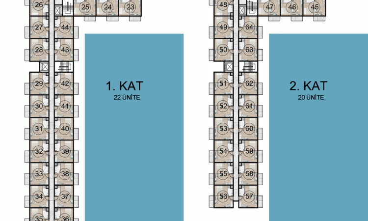 Apartments for sale in Dikili Izmir in İzmir with 41 m² of space.