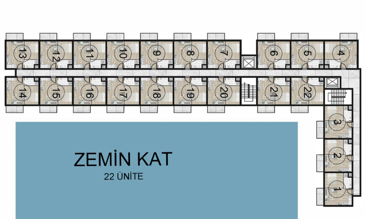 Apartments for sale in Dikili Izmir in İzmir with 41 m² of space.