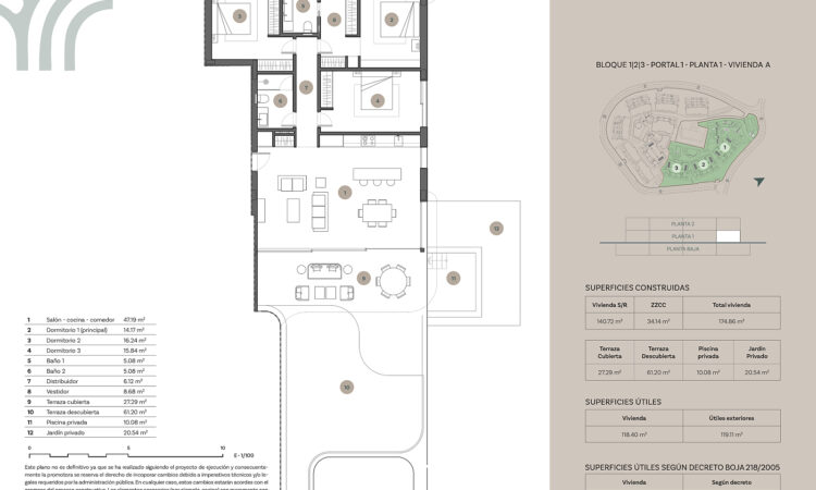 Apartments for sale in Casares Málaga in Málaga with 112 m² of space.