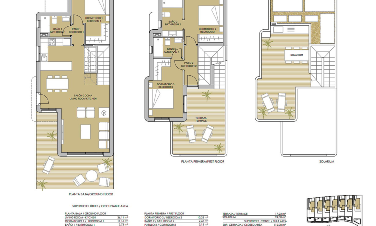 Houses for sale in Pilar de la Horadada Alicante in Alicante with 111 m² of space.