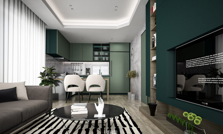 Apartments for sale in Muratpasa Antalya in Antalya with 58 m² of space.