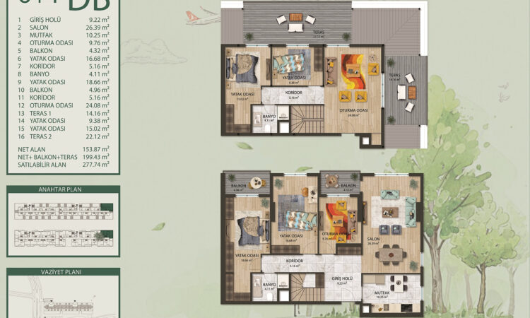 Apartments for sale in Arnavutkoy Istanbul in İstanbul with 69 m² of space.