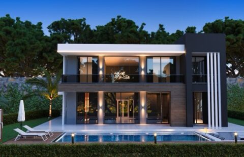 Luxury Detached Villas in Alanya with Stunning Sea, Nature, and City Views – Private Pool, Garden, and Garage