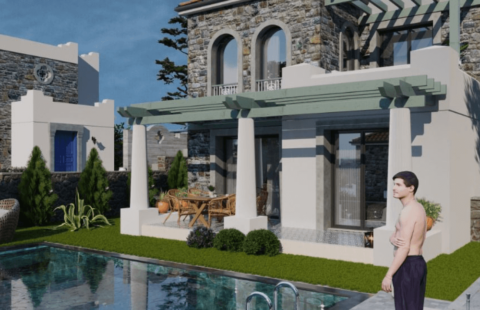 Luxury Stone Detached Houses with Private Pools in Bodrum