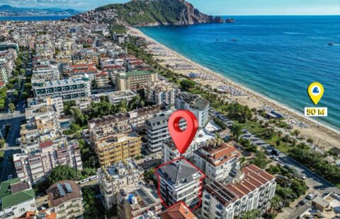 Modern 2+1 Apartment in Kızlarpınarı, Alanya – Prime Location Near the Beach