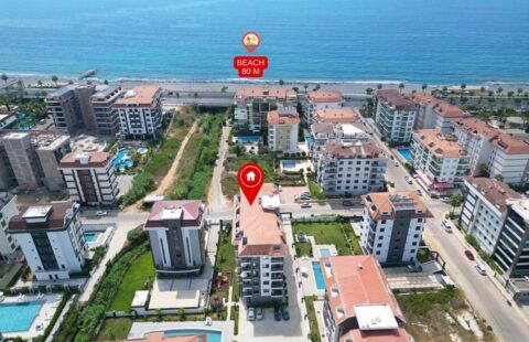 Sea-View 1+1 Apartment in Kestel, Alanya – Modern Amenities