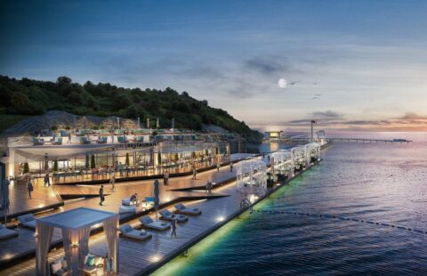 Detached Villa in a Gated Complex with Private Beach in Bodrum