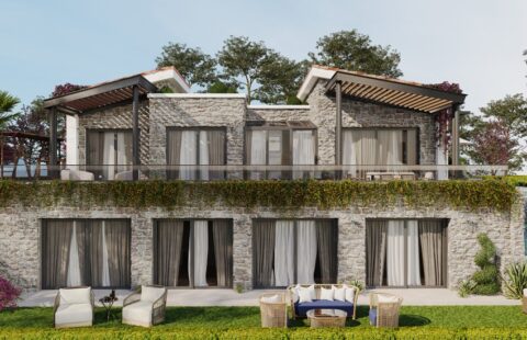 Sea and Nature View Detached Houses in Bodrum Gümüşlük