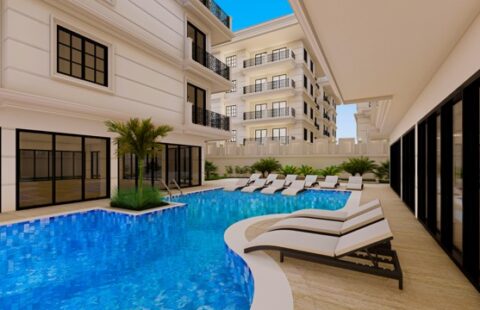 Modern and Stylish 1+1 Apartment in Alanya Cleopatra – Prime Location with Coastal Proximity
