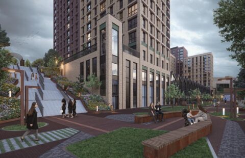 Modern 16th-Floor Apartment with Breathtaking West-Facing Views – Manchester