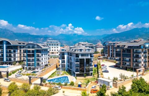 Modern 1+1 Apartment in Oba, Alanya – New Build with Rich Social Facilities