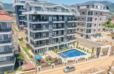 Modern Garden Duplex in Oba, Alanya – Fully Furnished with Exclusive Amenities