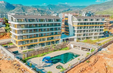 Modern Unfurnished 1-Bedroom Apartment in Alanya Oba – Resort-Style Living