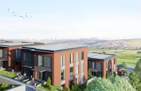 Villas with Garden and Balconies in a Complex in Başakşehir İstanbul