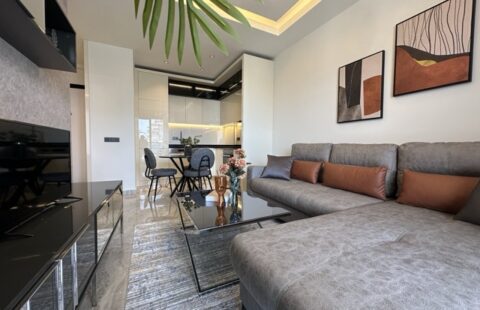Modern and Furnished 1+1 Apartment in Güller Pınarı, Alanya – Prime Location Near the Sea