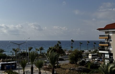 Modern 1+1 Apartment in Kestel – Coastal Living Just 50 Meters from the Sea