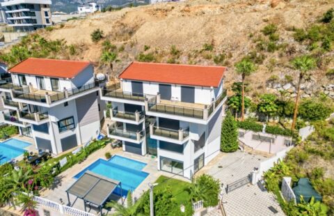 Luxury 6+2 Sunset Villa in Kargıcak – Spacious Triplex with Stunning Features