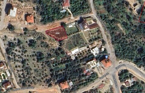 Sea View Villa Land for Sale 602 m² in Oba Alanya