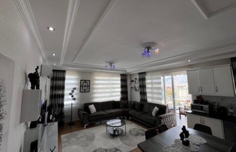 Spacious 2+1 Apartment in Tosmur with Stunning Sea & Castle Views