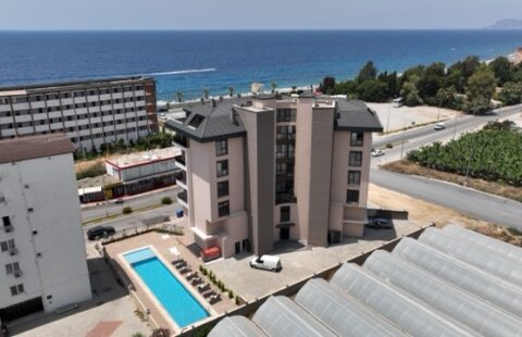 Stylish 1+1 Apartment in Kargicak – Breathtaking Sea and Castle Views