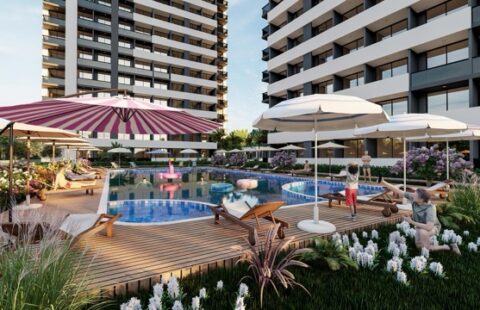 New Properties with Sea Views Near the Beach in Mersin Erdemli