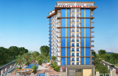 Modern Coastal Living in Alanya with Extensive Amenities and Sea Views
