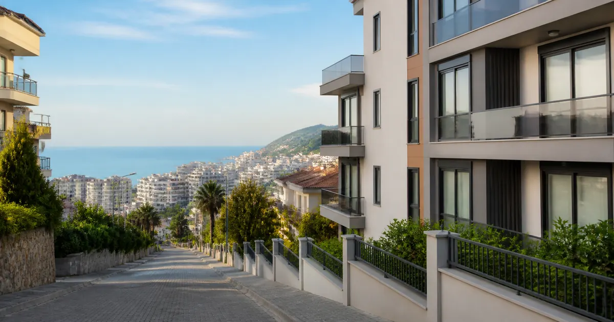 Generic coastal apartment setting illustrating a property search in Alanya