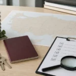 Model apartment, Turkey map and checklist illustrating foreign buyer property restrictions