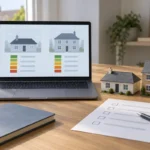 Check council tax band before buying with a house model, key and comparison card