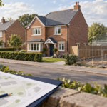 Generic British home and plans illustrating how to check planning applications before buying