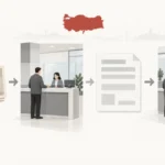 Editorial workflow for a foreign currency purchase document in a Turkey property transaction