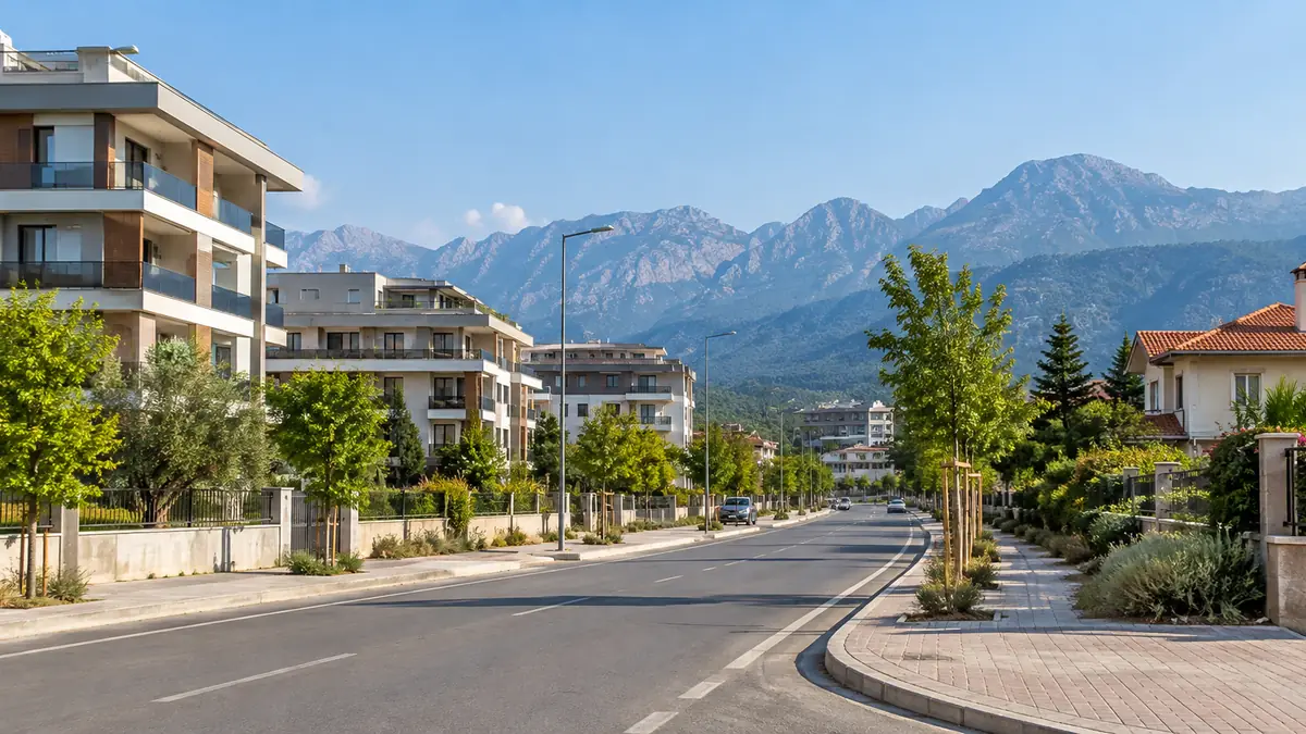 Generated image of low-rise Antalya homes for a Konyaalti Kepez property search