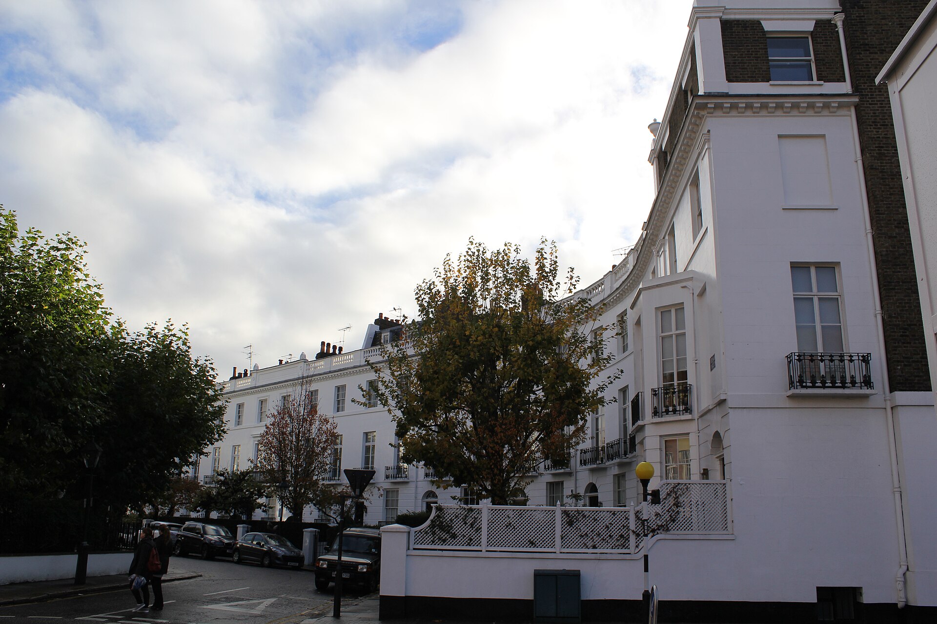 Georgian terraced homes on Pelham Place in London